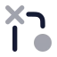 Gitmergeconflict icon with bulk rounded style
