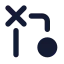 Gitmergeconflict icon with solid standard style