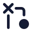 Gitmergeconflict icon with solid standard style