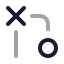 Gitmergeconflict icon with twotone rounded style