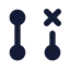 Gitpullrequestclosed icon with solid standard style
