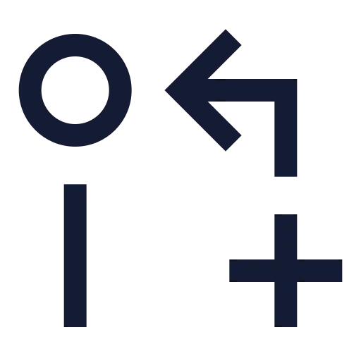 Git Pull Request Create Arrow Icon in Stroke Sharp style