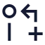 Gitpullrequestcreatearrow icon with stroke sharp style