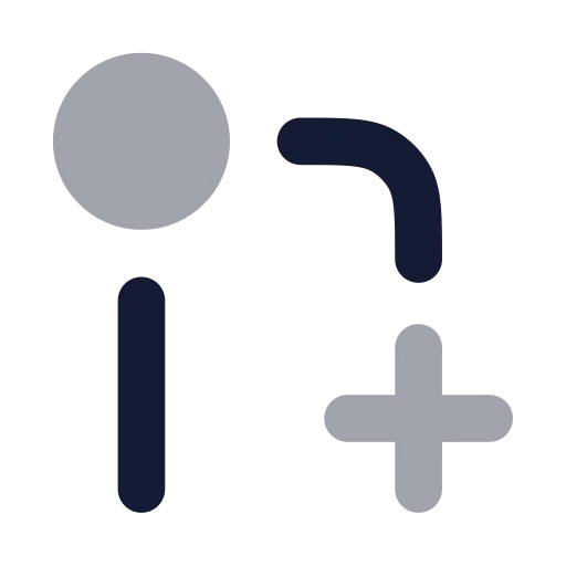 Git Pull Request Create Icon in Bulk Rounded style