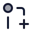 Gitpullrequestcreate icon with duotone standard style