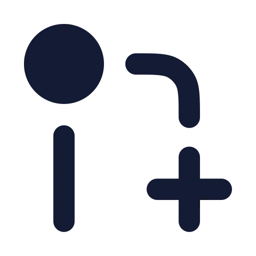 Git Pull Request Create Icon in Solid Rounded style