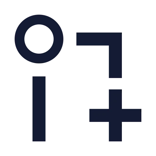 Git Pull Request Create Icon in Solid Sharp style