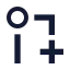 Gitpullrequestcreate icon with solid sharp style