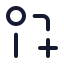 Gitpullrequestcreate icon with stroke standard style