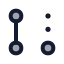 Gitpullrequestdraft icon with duotone rounded style