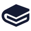 Gitbook icon with solid sharp style