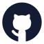 Github icon with solid rounded style