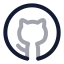 Github icon with twotone rounded style