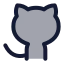 Github icon with duotone standard style