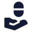 Givepill icon with solid sharp style