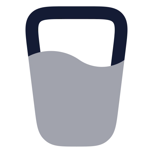 Glass Water Icon in Bulk Rounded style