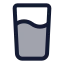 Glasswater icon with duotone standard style