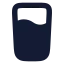 Glasswater icon with solid rounded style