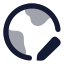 Globalediting icon with bulk rounded style