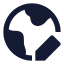 Globalediting icon with solid sharp style