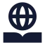 Globaleducation icon with solid sharp style
