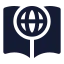 Globaleducation icon with solid standard style