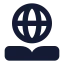 Globaleducation icon with solid standard style