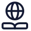 Globaleducation icon with stroke standard style