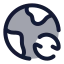 Globalrefresh icon with duotone rounded style