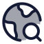 Globalsearch icon with duotone standard style