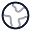 Global icon with twotone rounded style