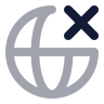 Globe X icon preview