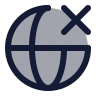 Globe X icon preview