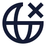 Globe X icon preview