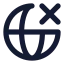 Globex icon with solid standard style