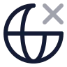 Globe X icon preview