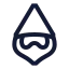 Gnome icon with stroke sharp style