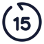 Gobackwardsec icon with stroke standard style