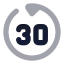 Gobackwardsec icon with bulk rounded style