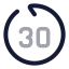 Gobackwardsec icon with twotone rounded style