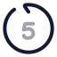 Gobackwardsec icon with twotone rounded style