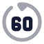 Gobackwardsec icon with bulk rounded style