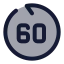 Gobackwardsec icon with duotone standard style