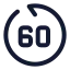 Gobackwardsec icon with stroke standard style