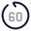 Gobackwardsec icon with twotone rounded style