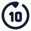 Goforwardsec icon with solid rounded style
