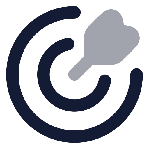 Goal Icon in Bulk Rounded style