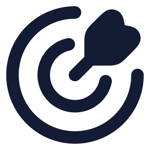 Goal Icon in Solid Rounded style
