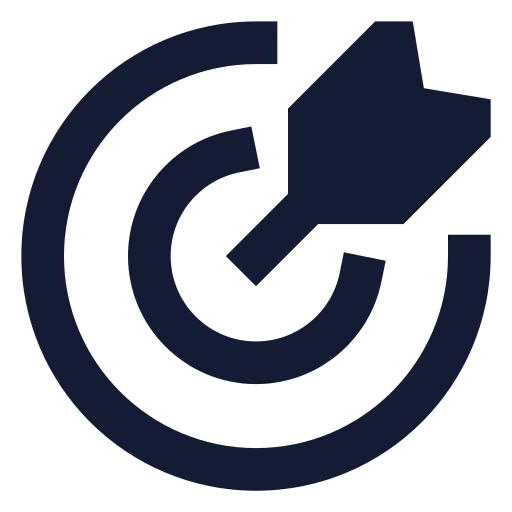 Goal Icon in Solid Sharp style