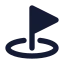 Goal icon with solid standard style